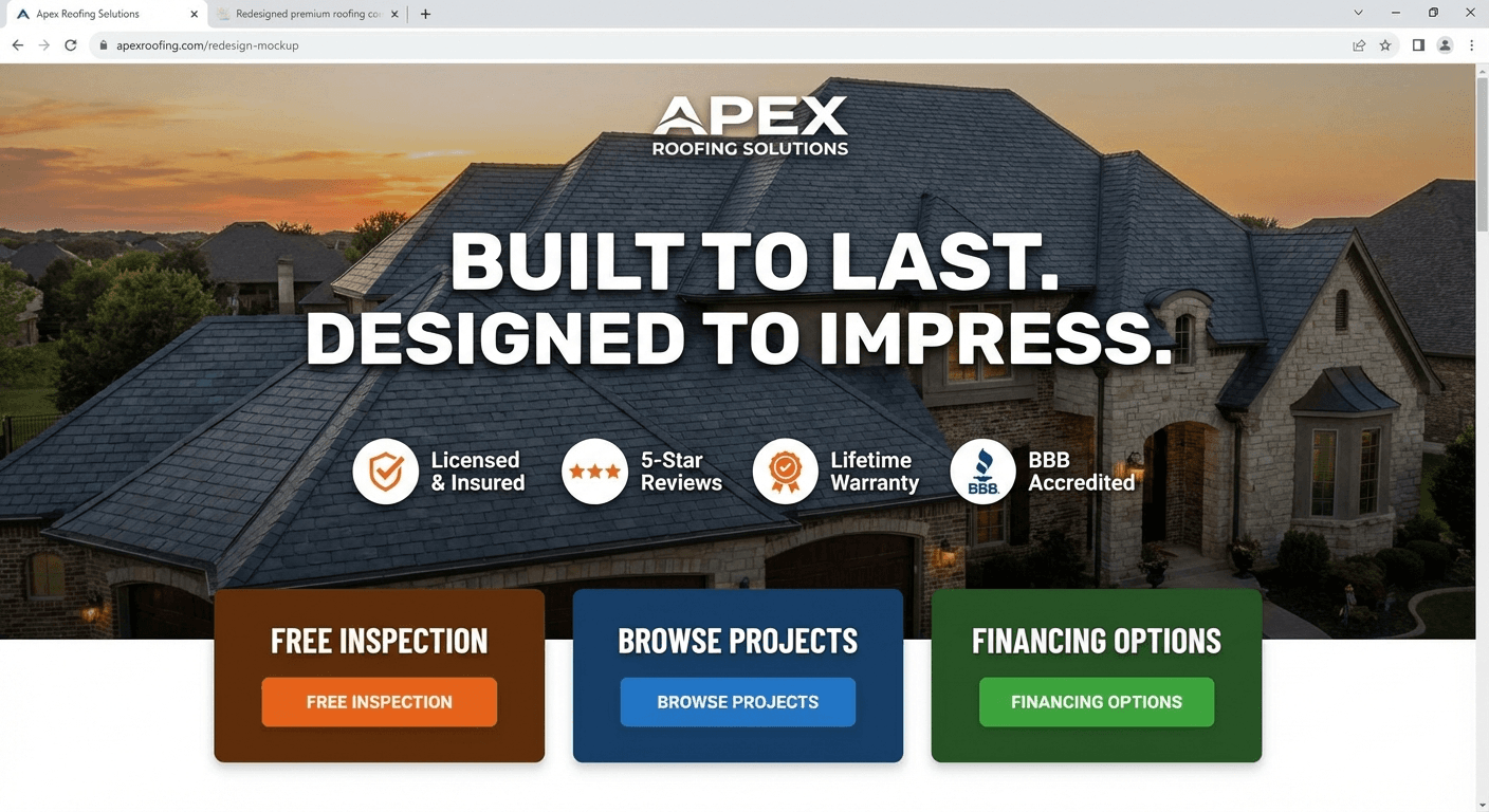 All-Weather Roof & Solar roofing website